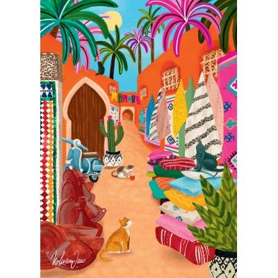 Puzzle 1000 pièces - Souk Marrakech
