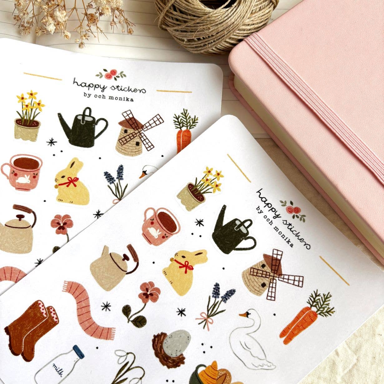 Planche de stickers - Printemps