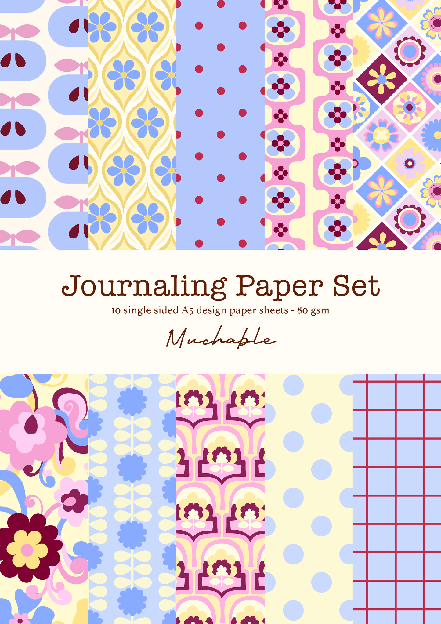 Papier scrapbooking - Bleu