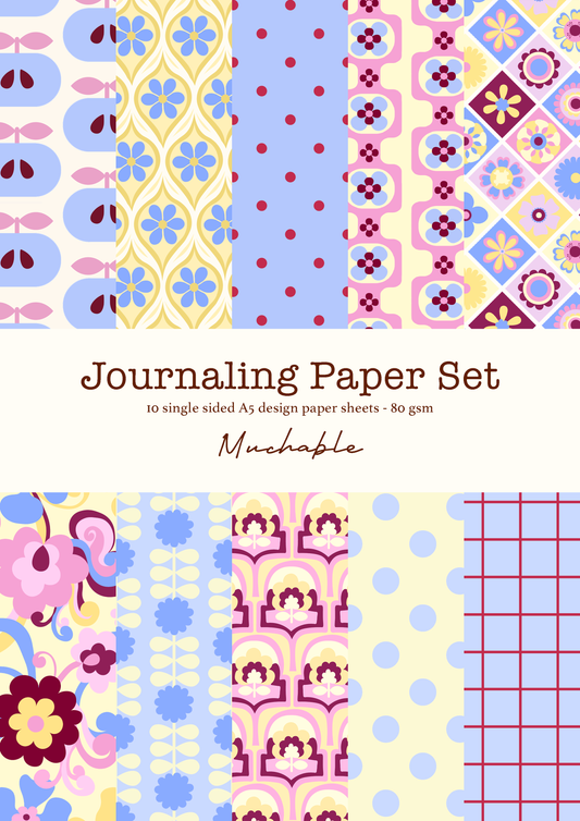 Papier scrapbooking - Bleu