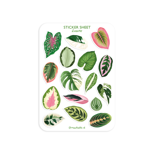Planche de stickers - Feuilles