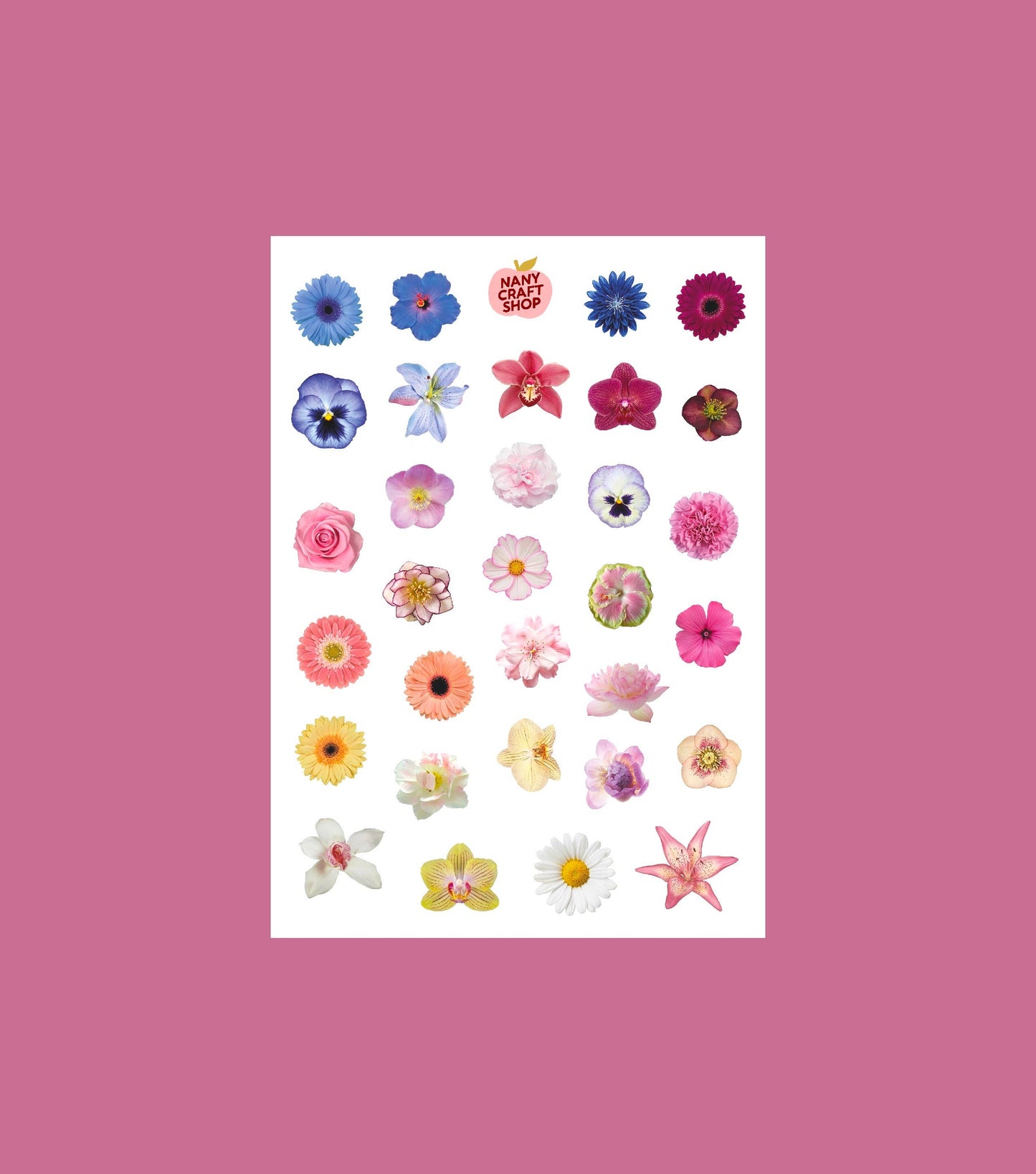 Planche de stickers - Jolies fleurs