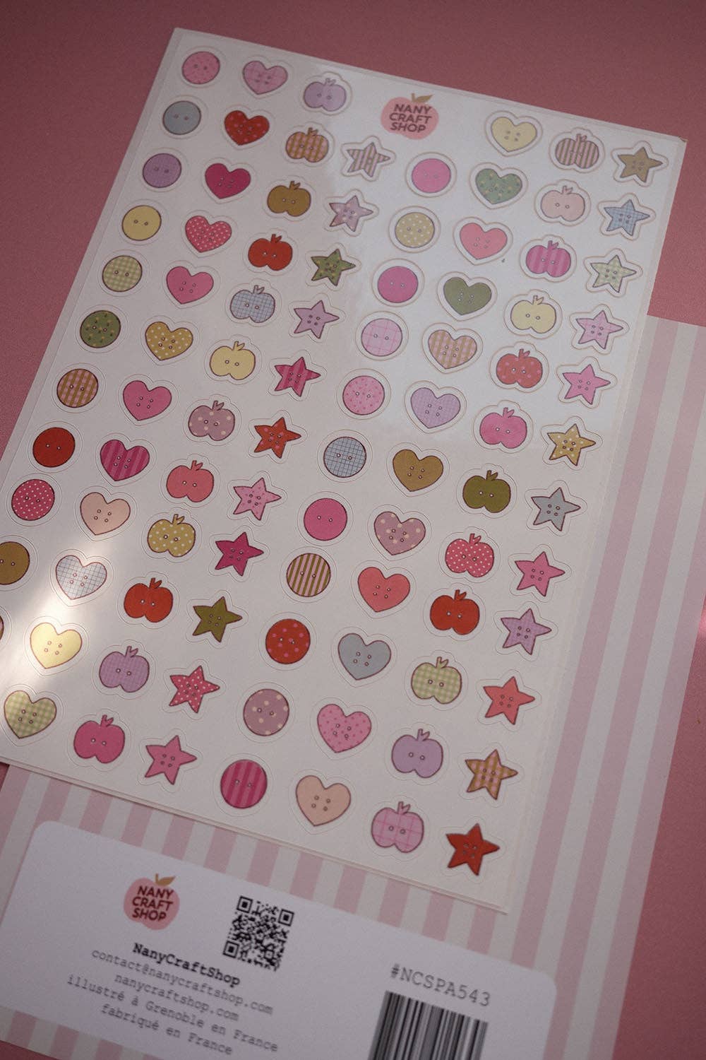 Planche de stickers - Mini Boutons