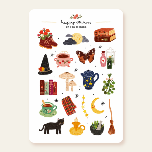 Planche de stickers - Sorcellerie