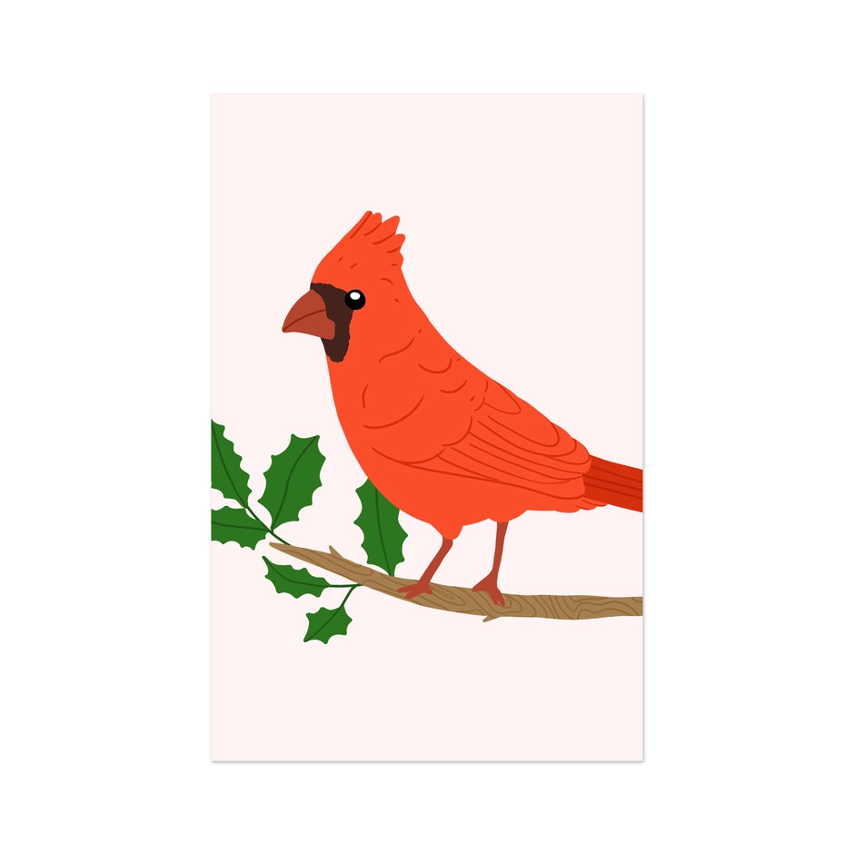 Mini-Carte - Oiseau rouge