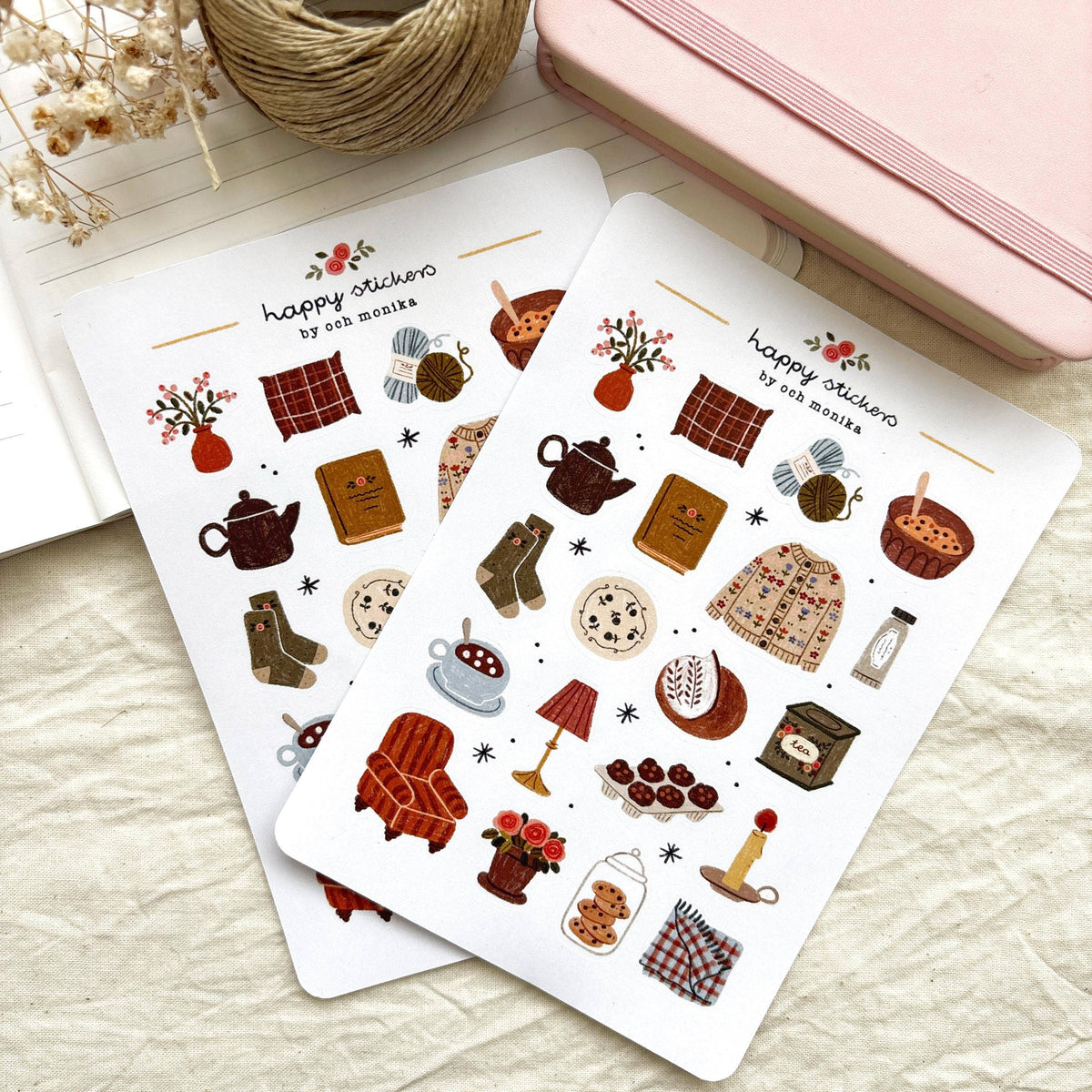Planche de stickers - Maison Douillette