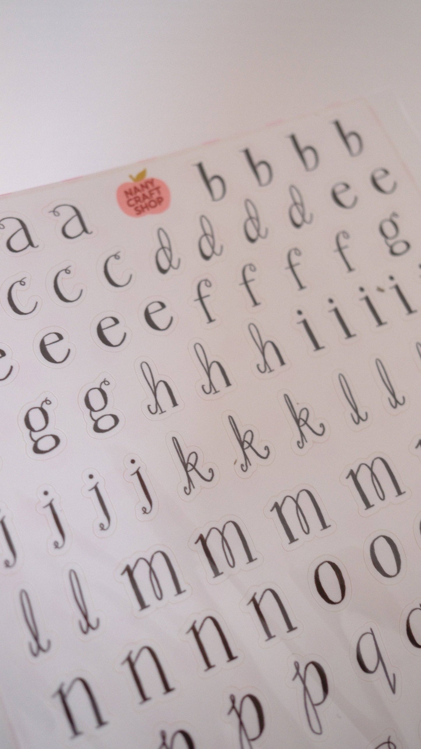 Planche de stickers - Alphabet Whimsical