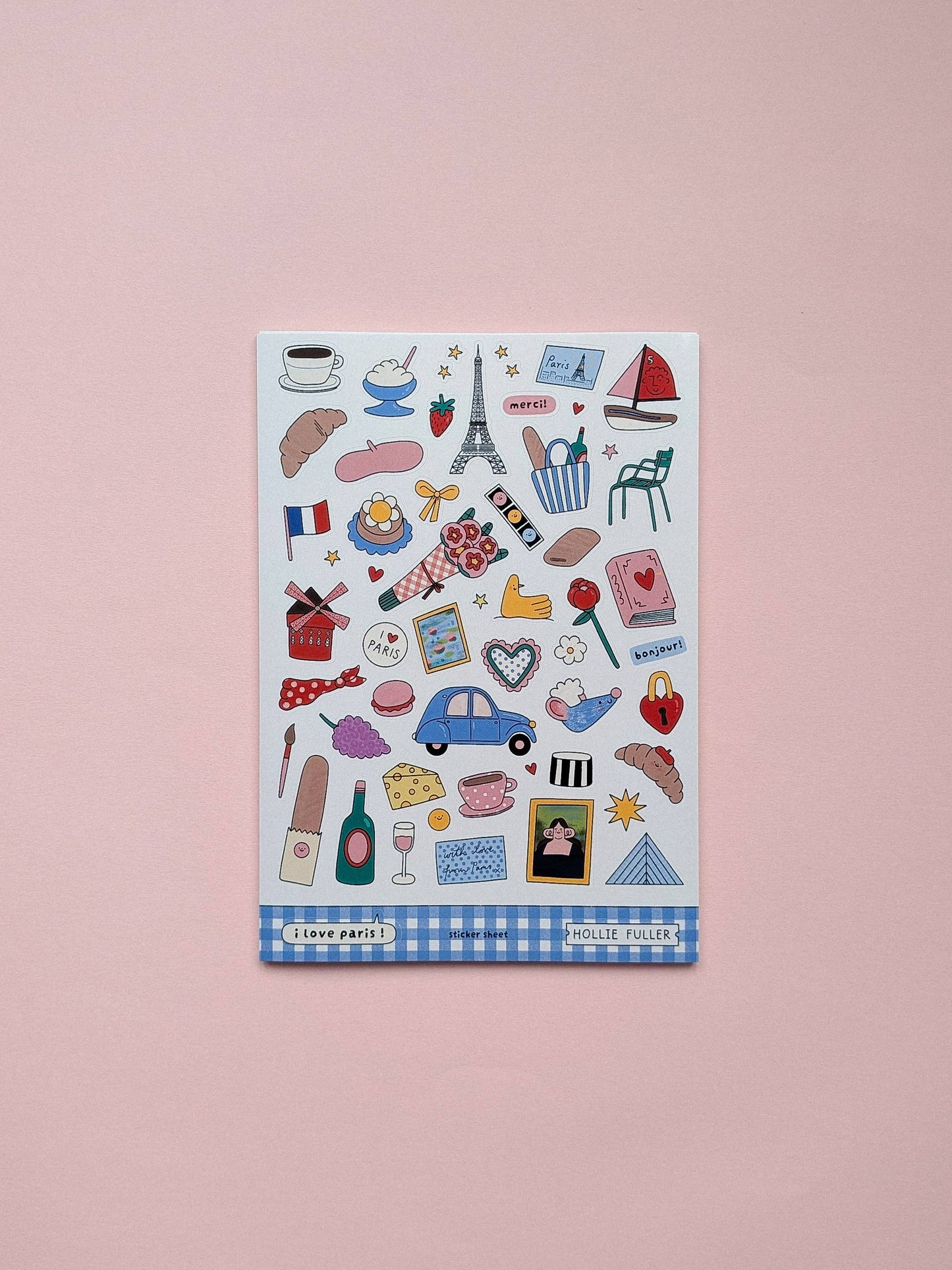 Planche de stickers - Voyage à Paris