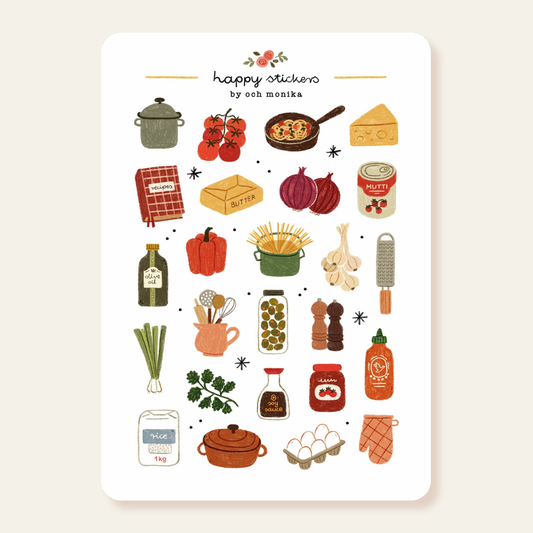 Planche de stickers - Cuisine maison