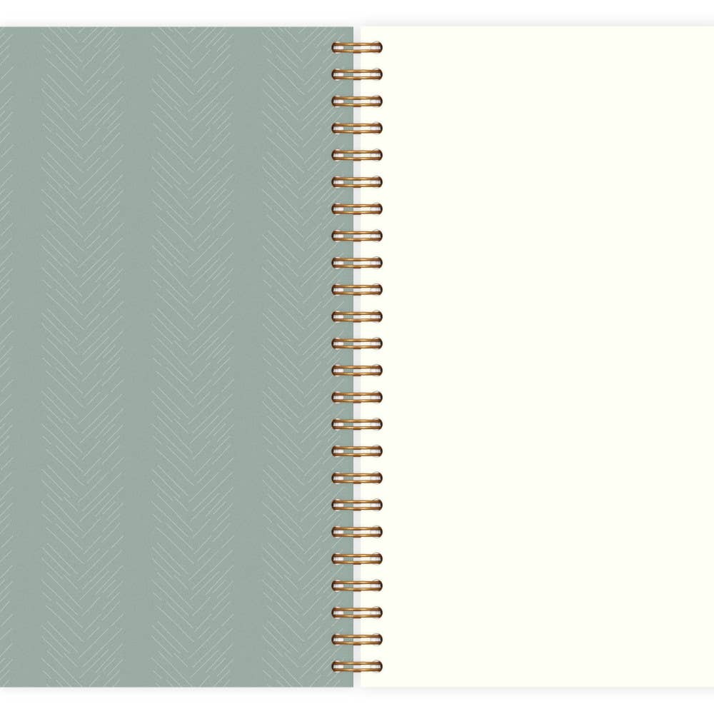 Carnet à spirales vierge - Motifs chevrons