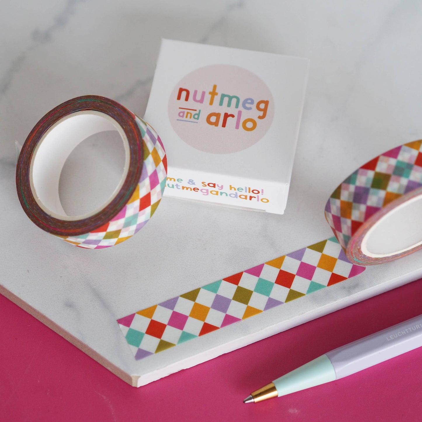 Washi Tape - Carreaux Colorés