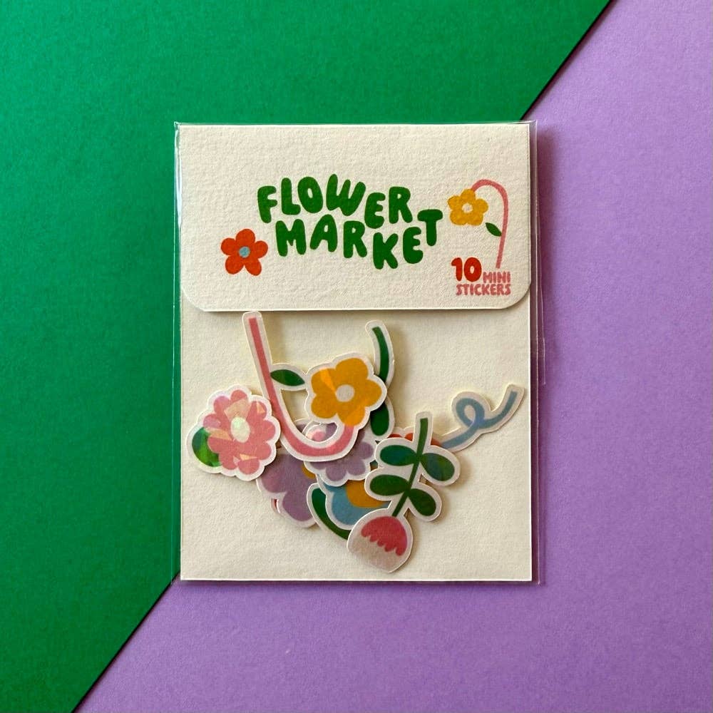 Lot de stickers - Flower Market