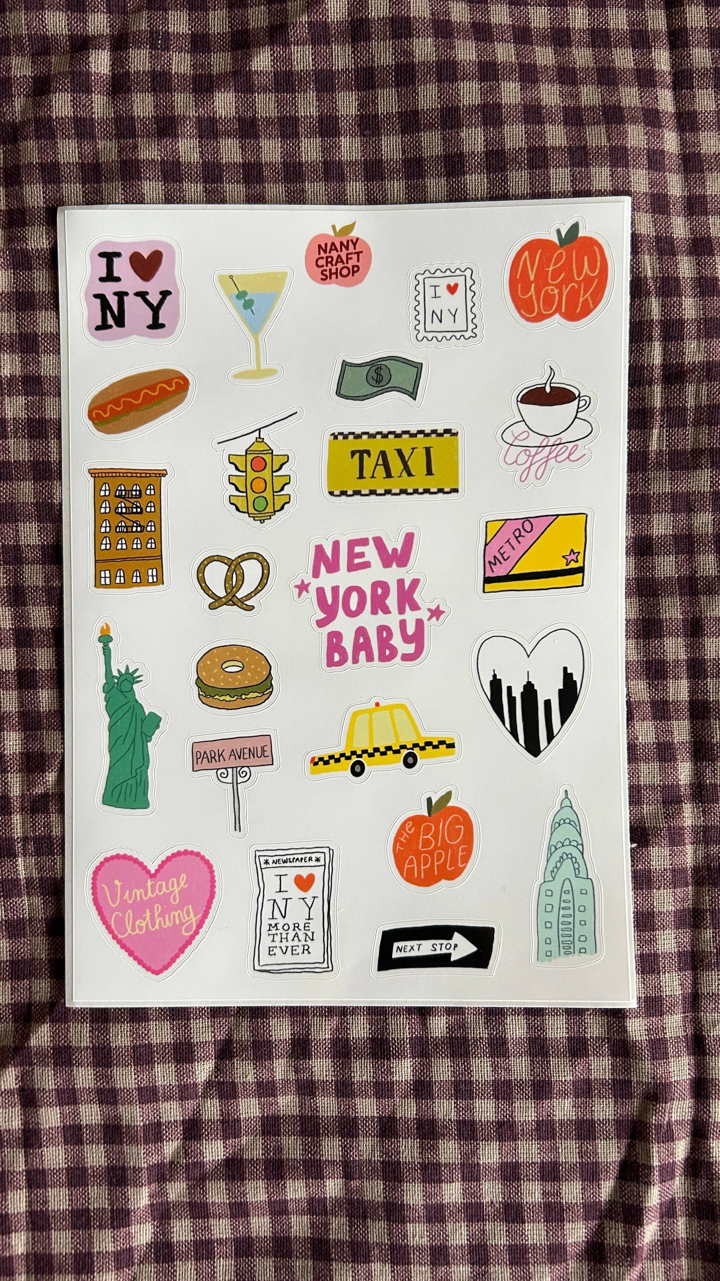 Planche de stickers - New York City