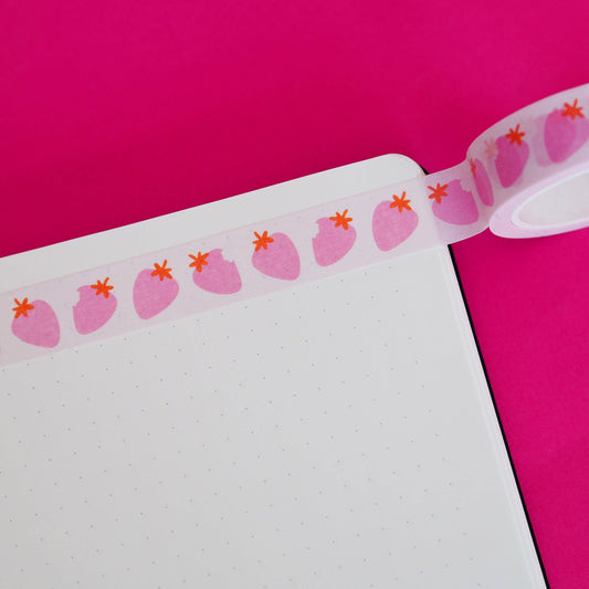 Washi Tape - Fraises Roses