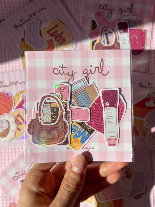 Pack de stickers - City Girl