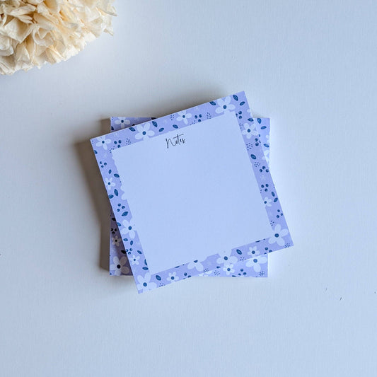Lot de 2 Bloc-Notes  - Fleurs Violettes