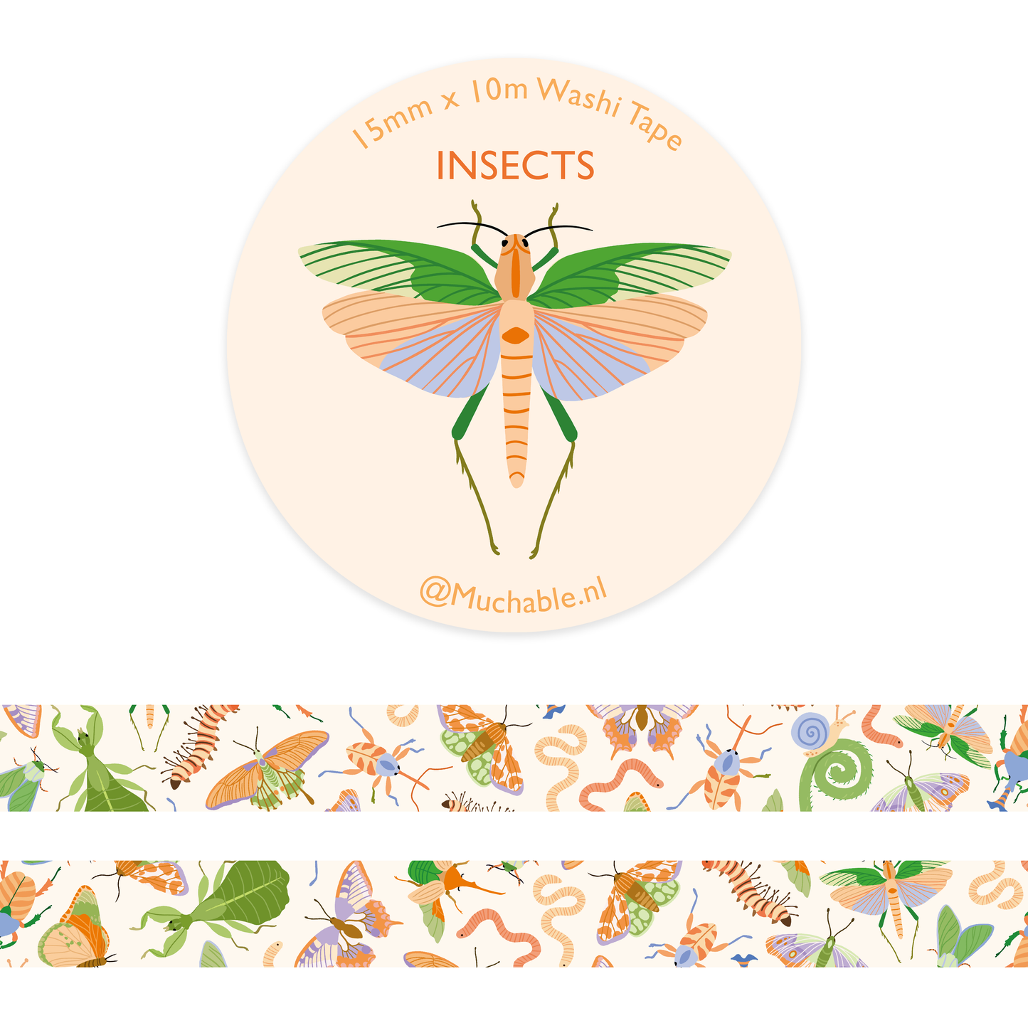 Washi-Tape - Insectes