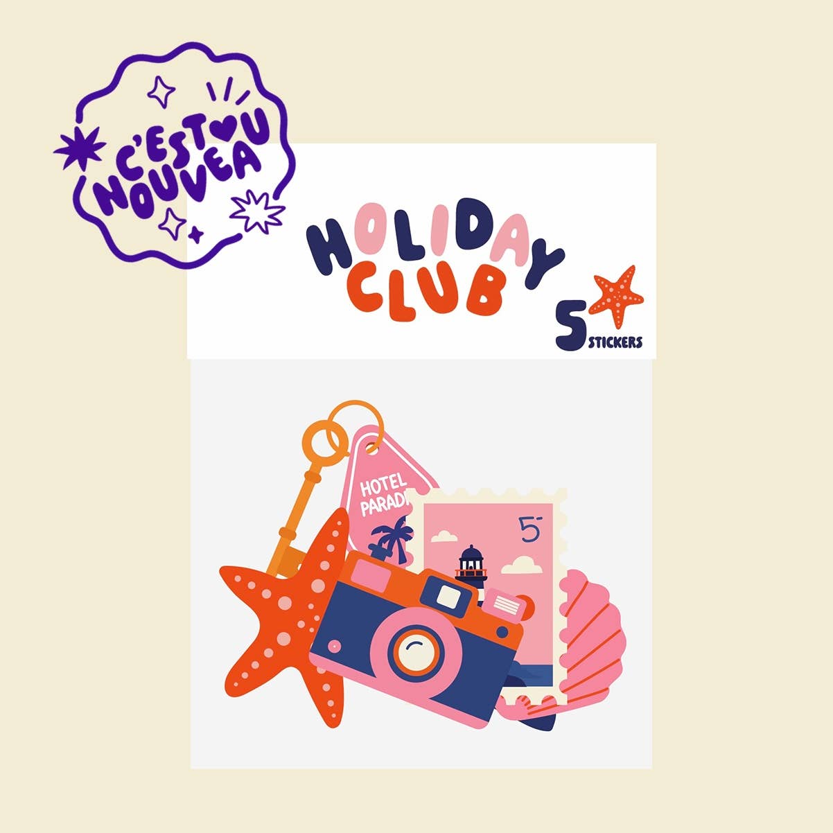 Lot de stickers - Holiday Club
