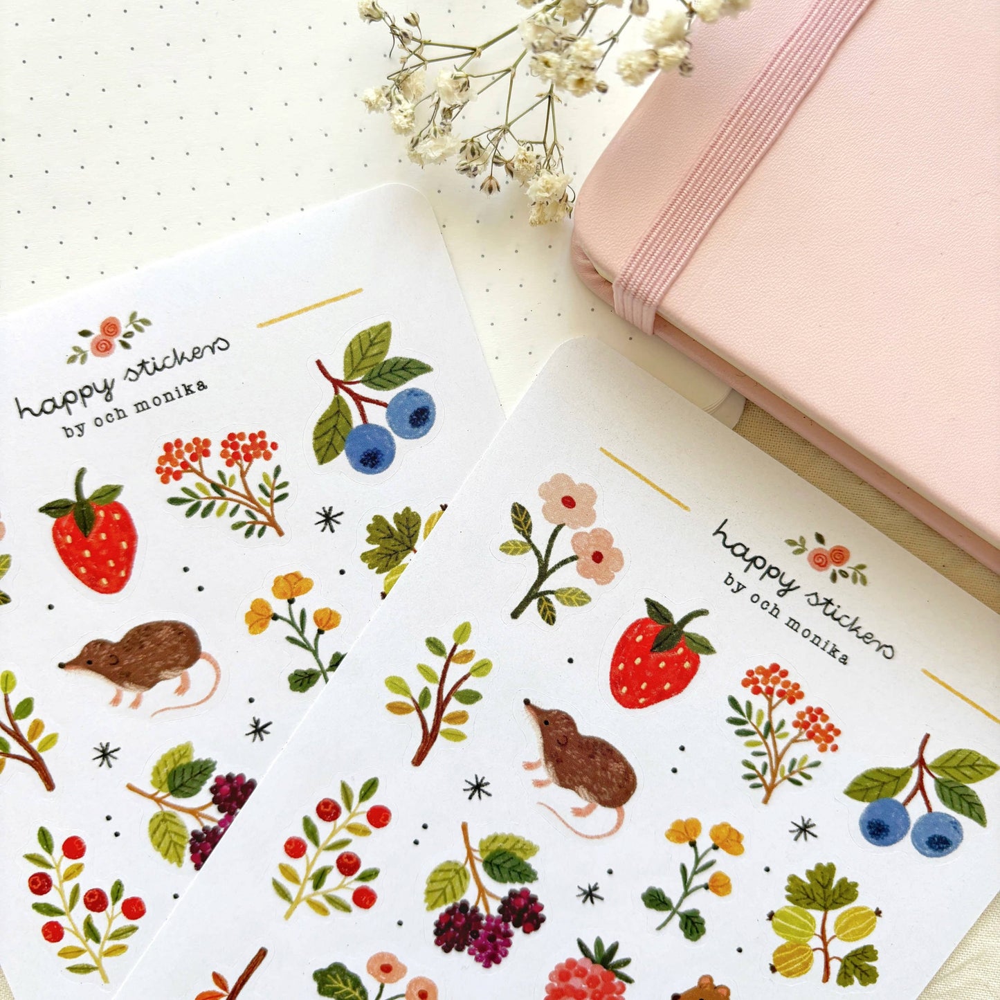 Planche de stickers - Berries