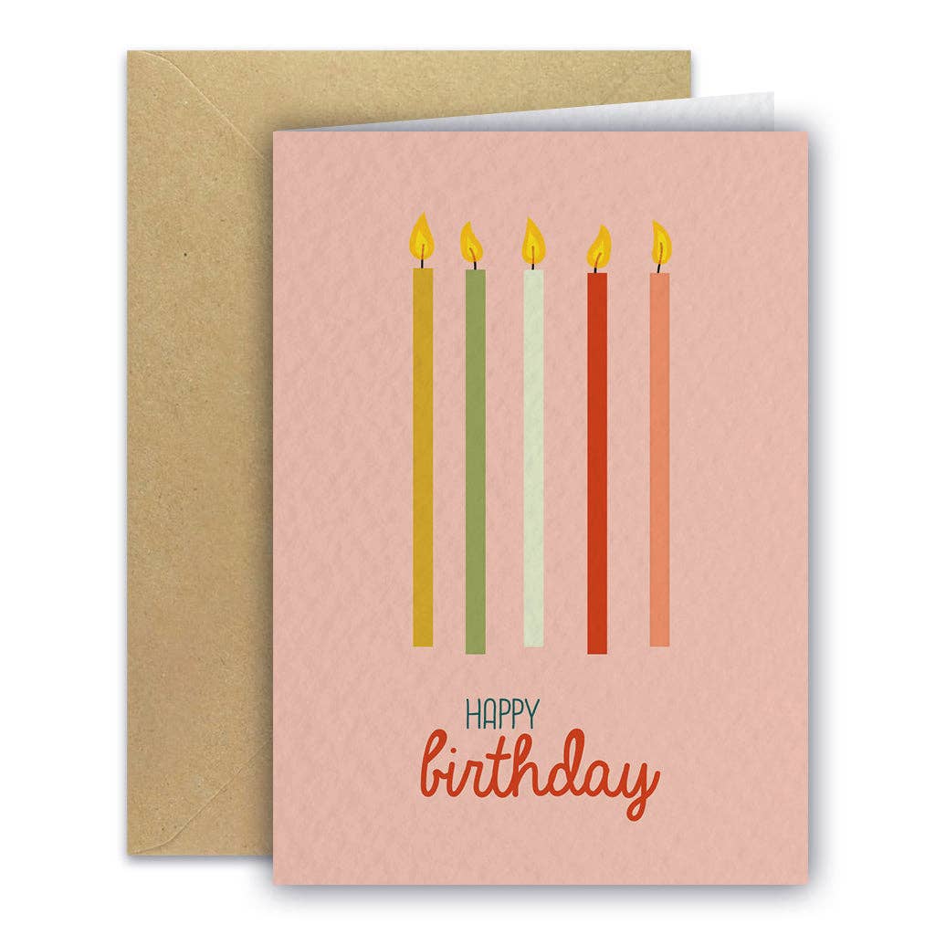 Carte de vœux - Bougies
