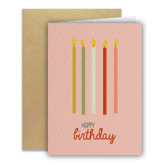 Carte de vœux - Bougies