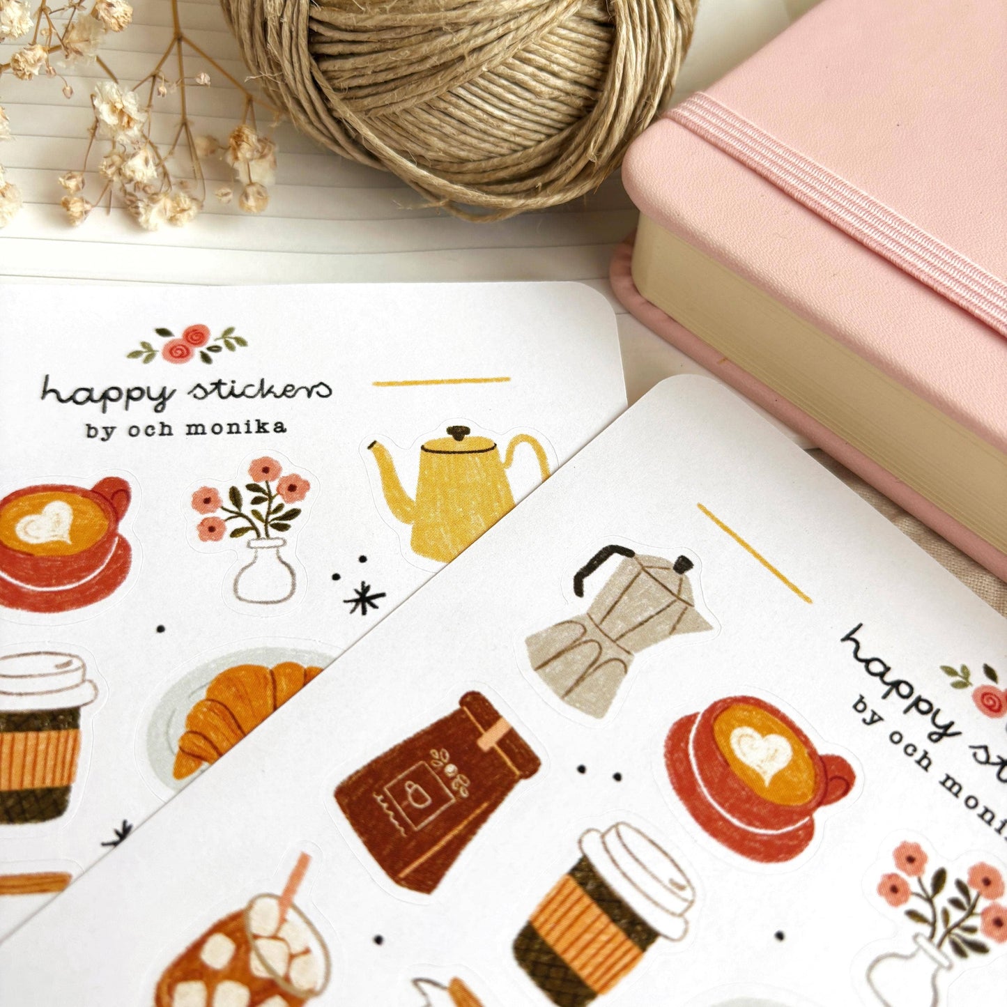Planche de stickers - Pause café