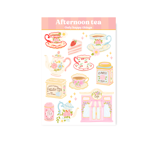 Foglio di adesivi - Afternoon Tea