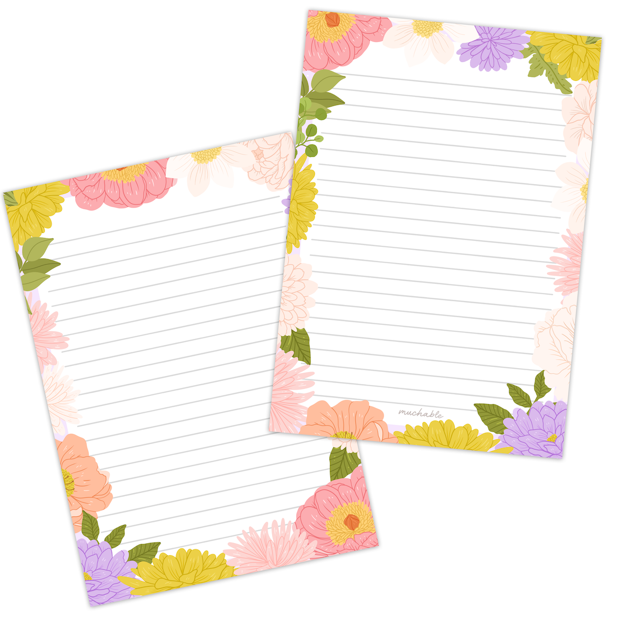 Bloc-Notes - Fleurs Violettes