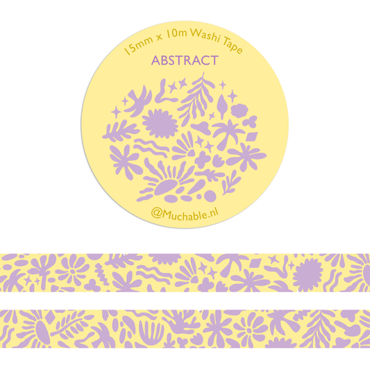 Washi tape - Fleurs abstraites