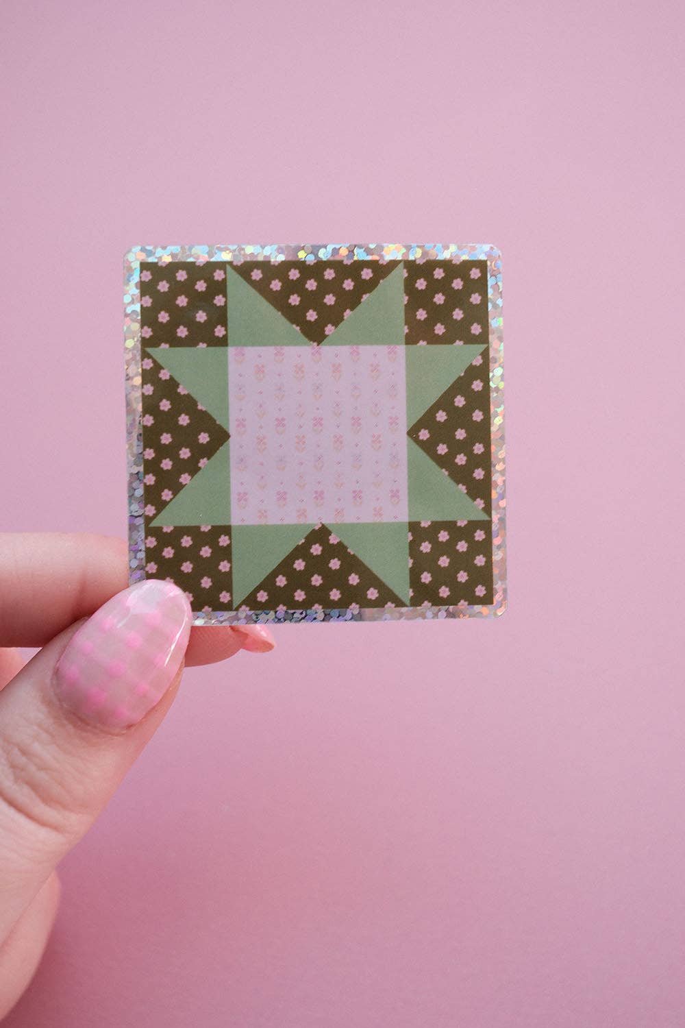 Sticker - Patchwork vert