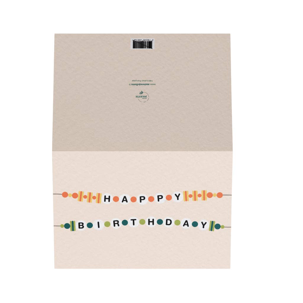 Carte de vœux - Bracelets d'Anniversaire