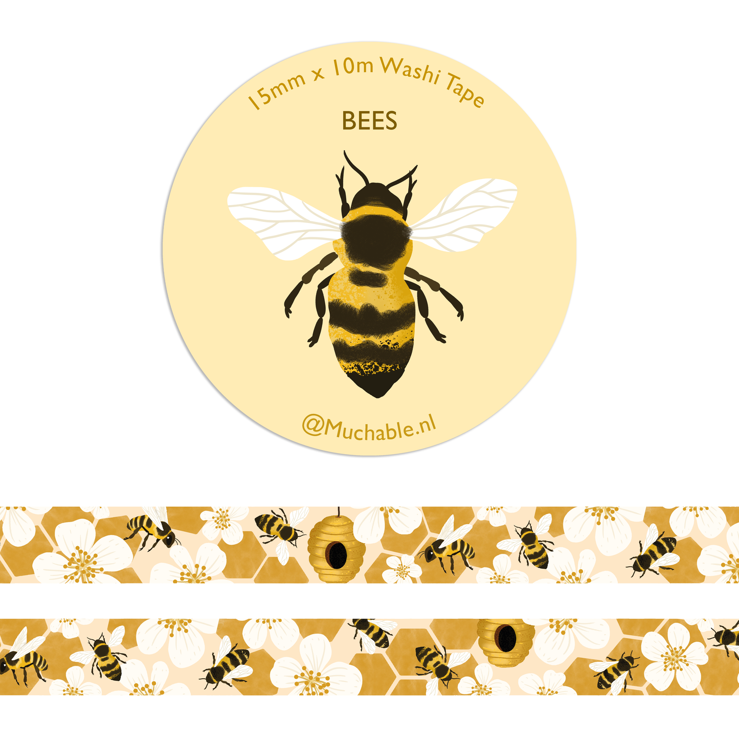 Washi Tape - Abeilles