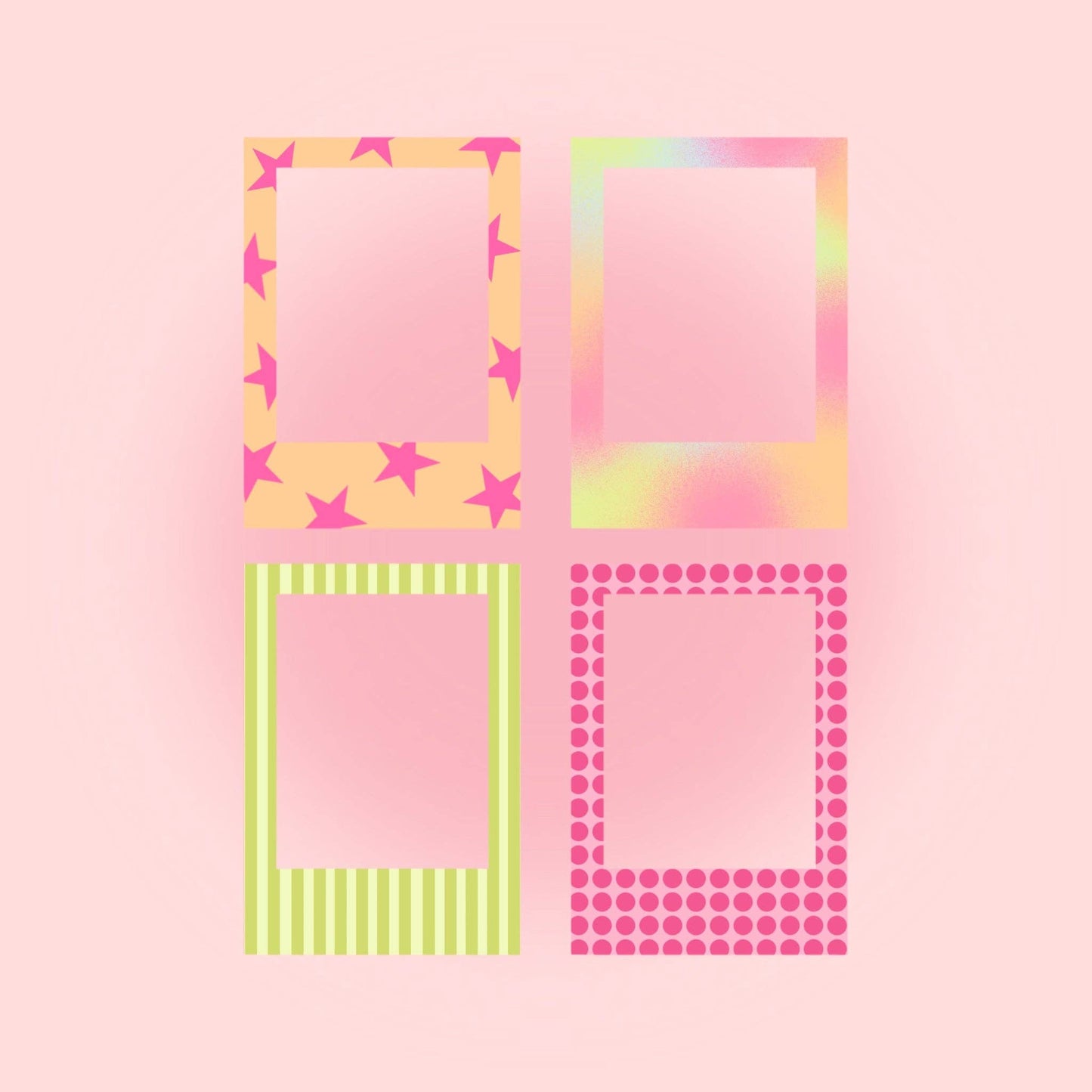 Planches de stickers x2 - Cadres Polaroïd