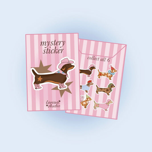 Sticker Mystère - Teckel