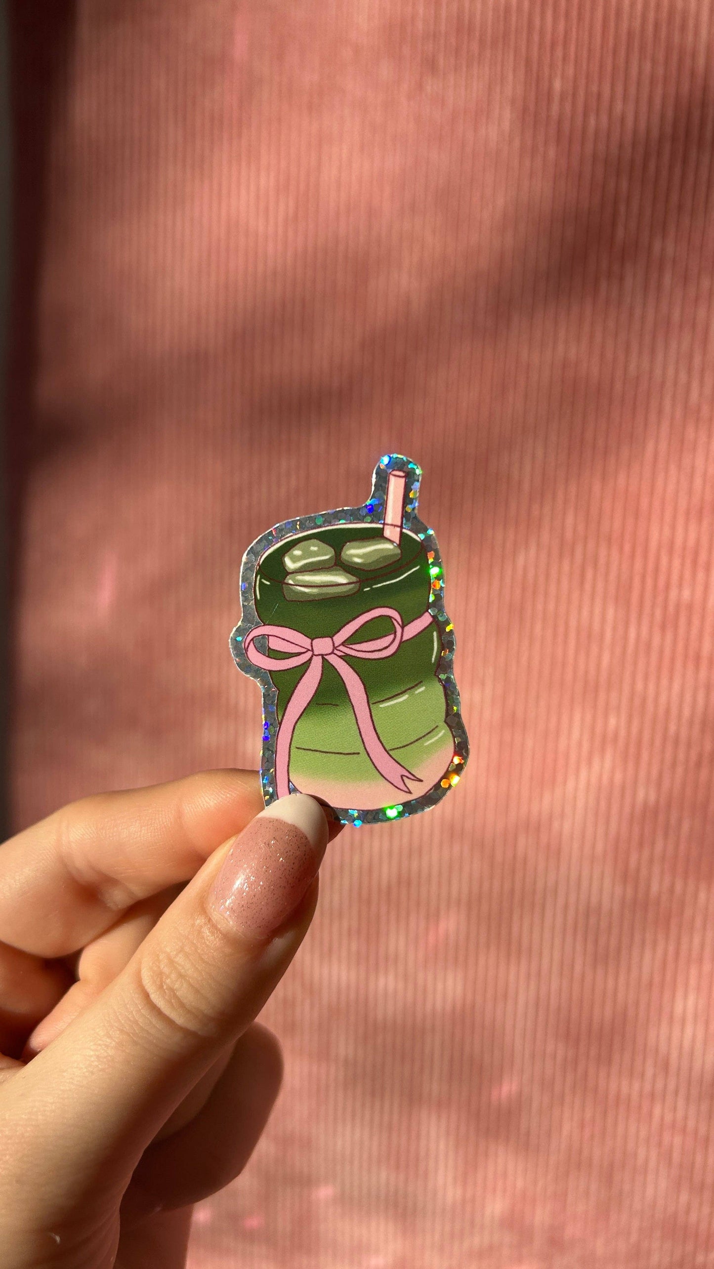 Sticker - Tasse de Matcha noeud