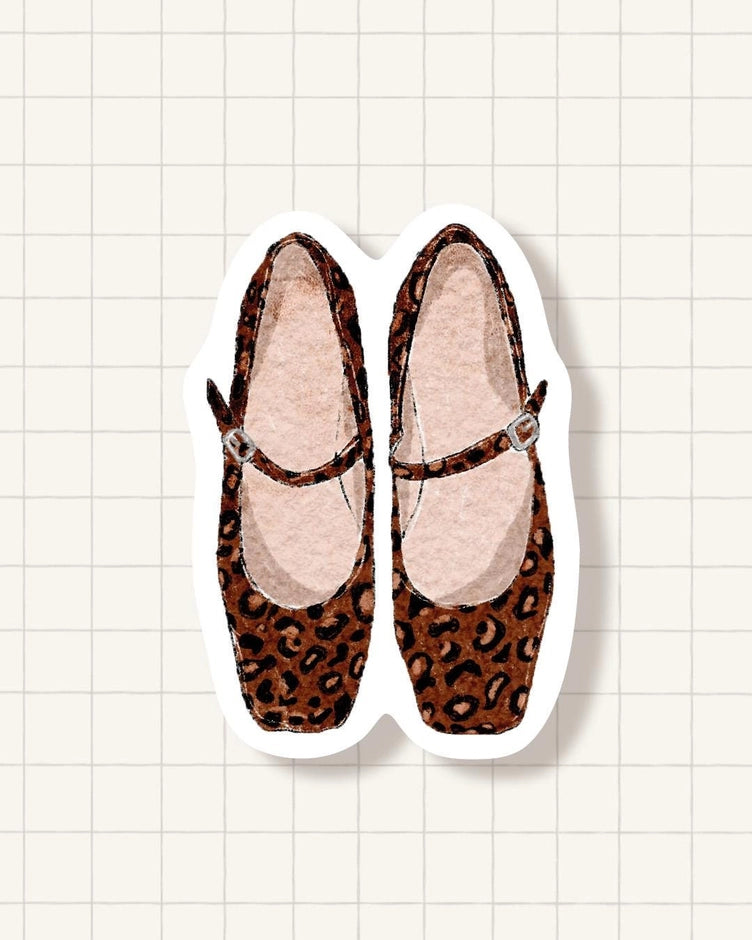 Sticker - Ballerines Léopard
