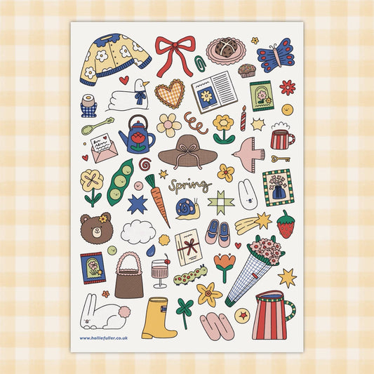 Planche de stickers - Souvenirs printaniers