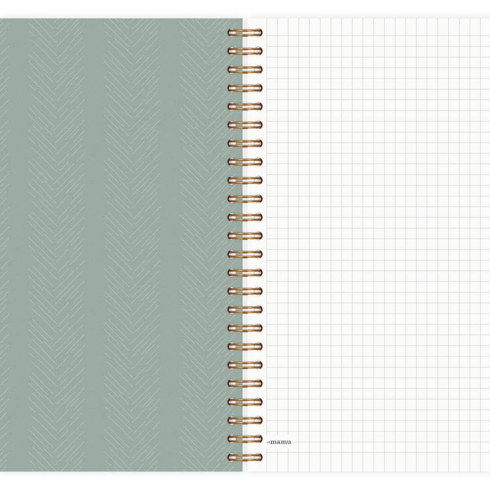 Carnet à spirales vierge - Motifs chevrons