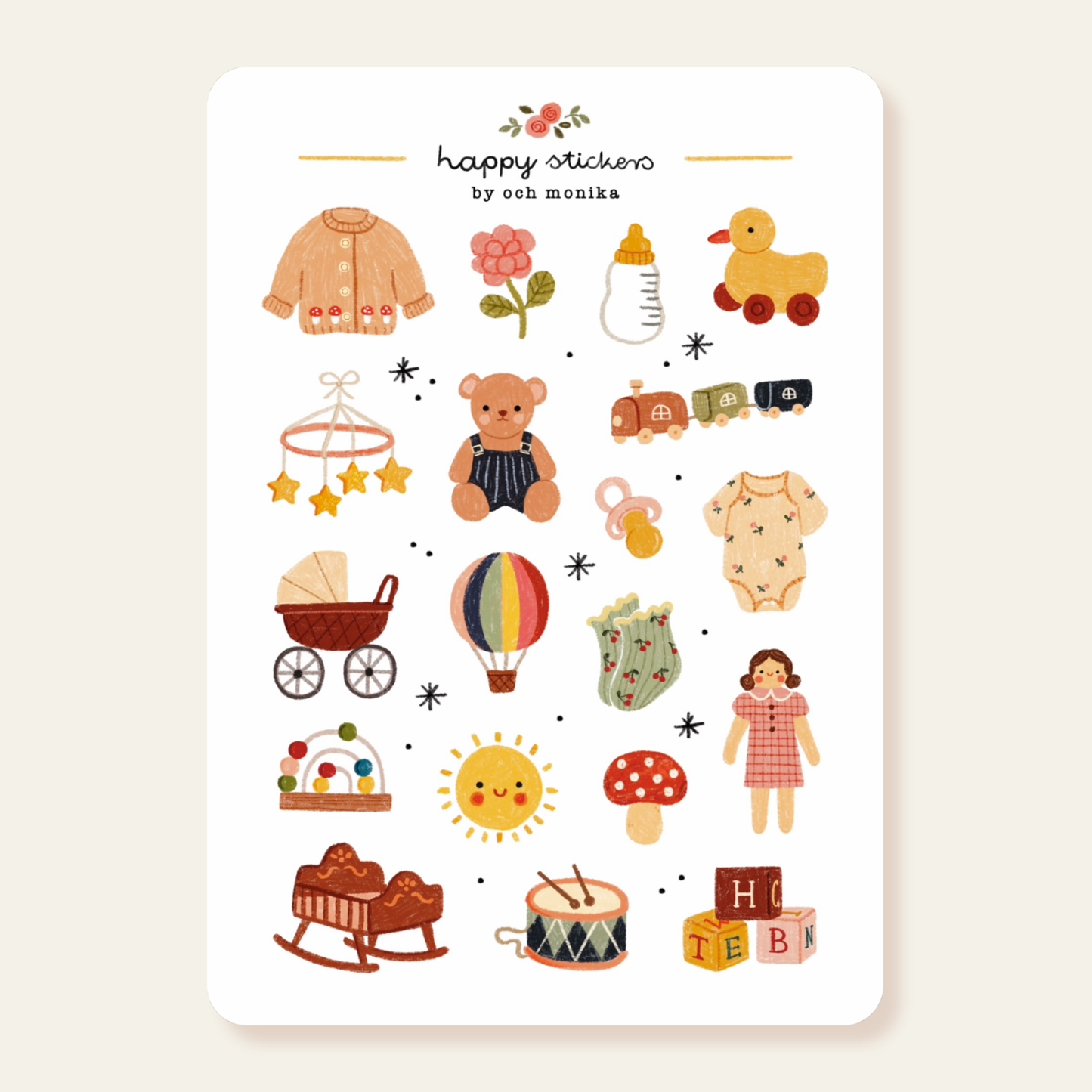 Planche de stickers - Little Baby