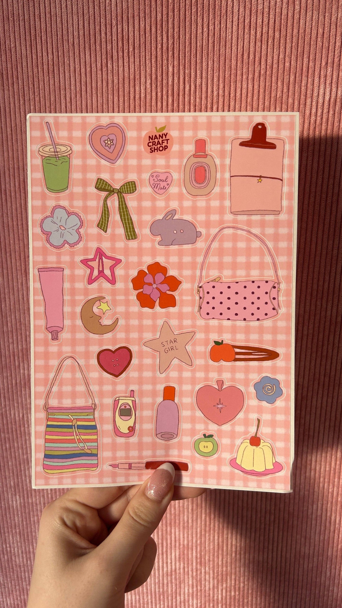 Planche de stickers - What's in my bag