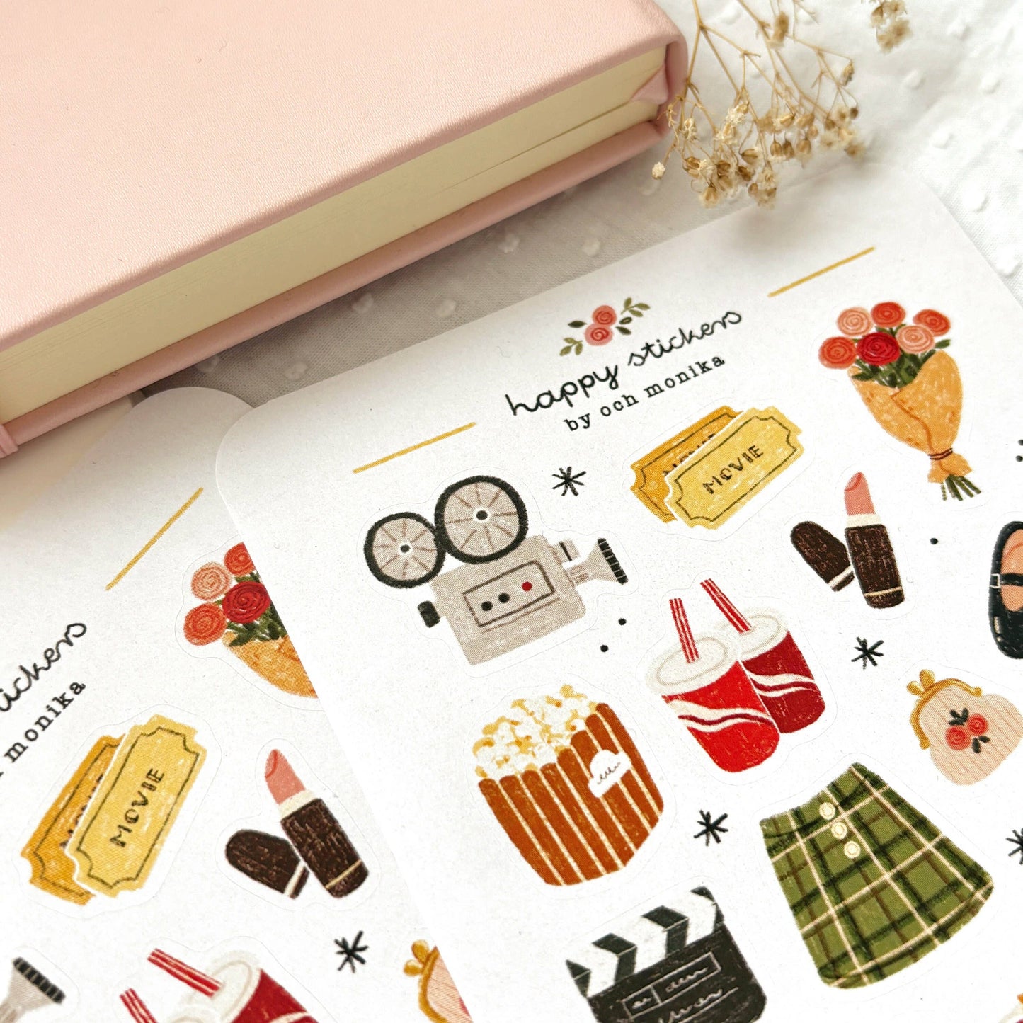 Planche de stickers - Soirée cinéma