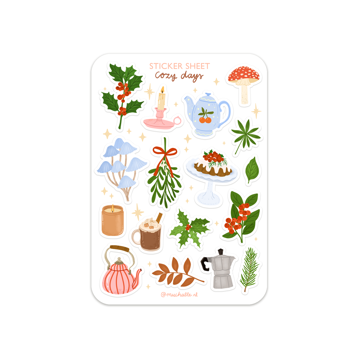 Planche de stickers - Cozy Days