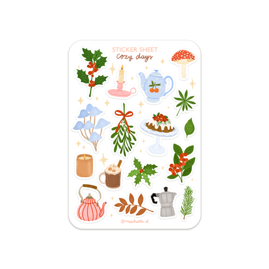 Foglio di adesivi - Cozy Days