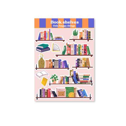 Planche de stickers - Bibliothèque