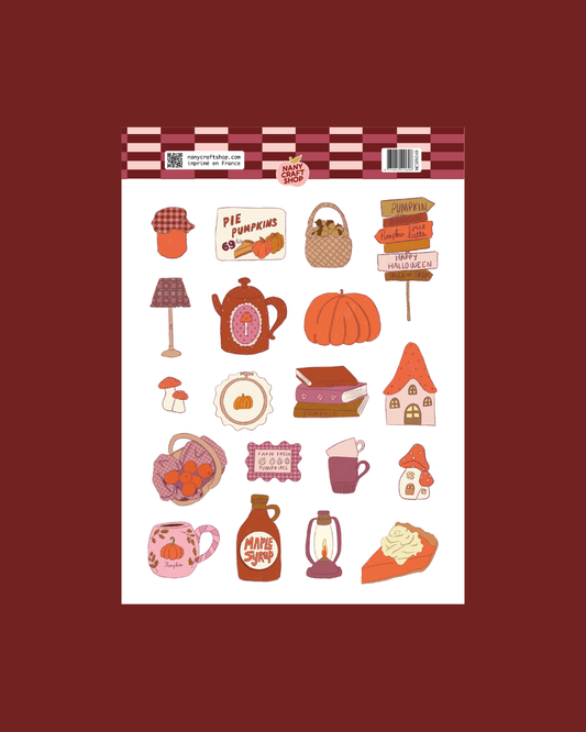 Planche de stickers - Automne