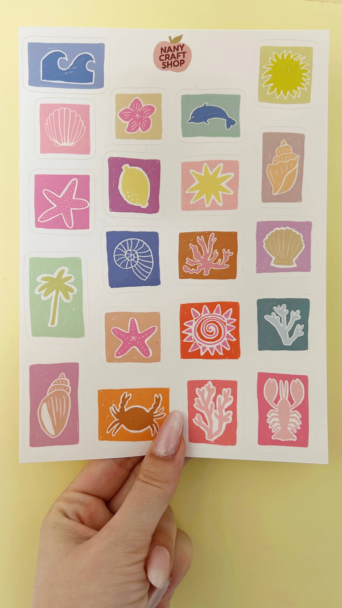 Planche de stickers -  Summer love