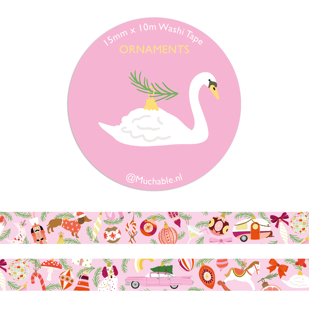 Washi Tape - Ornements de Noël