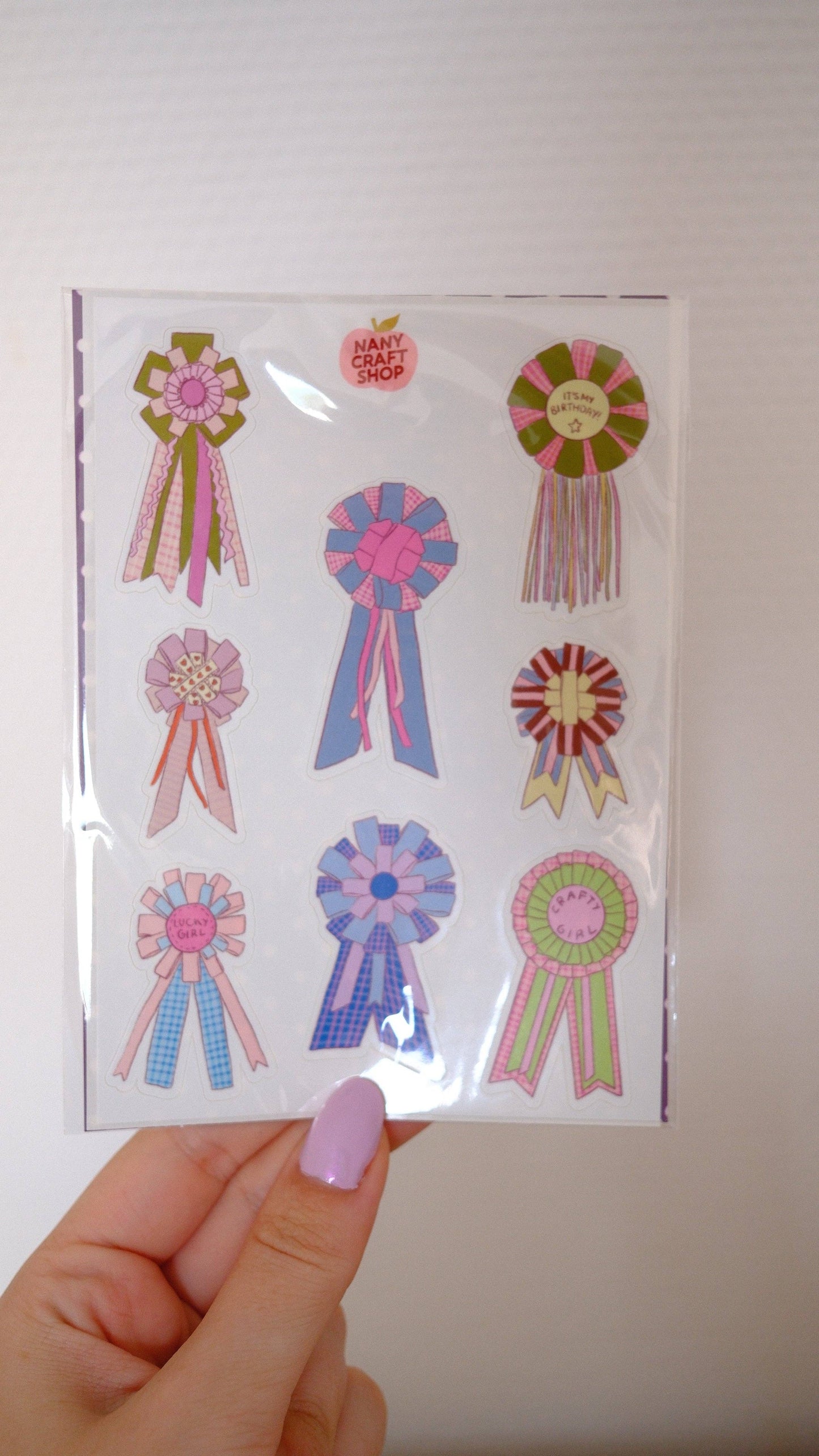 Planche de stickers - Rosettes