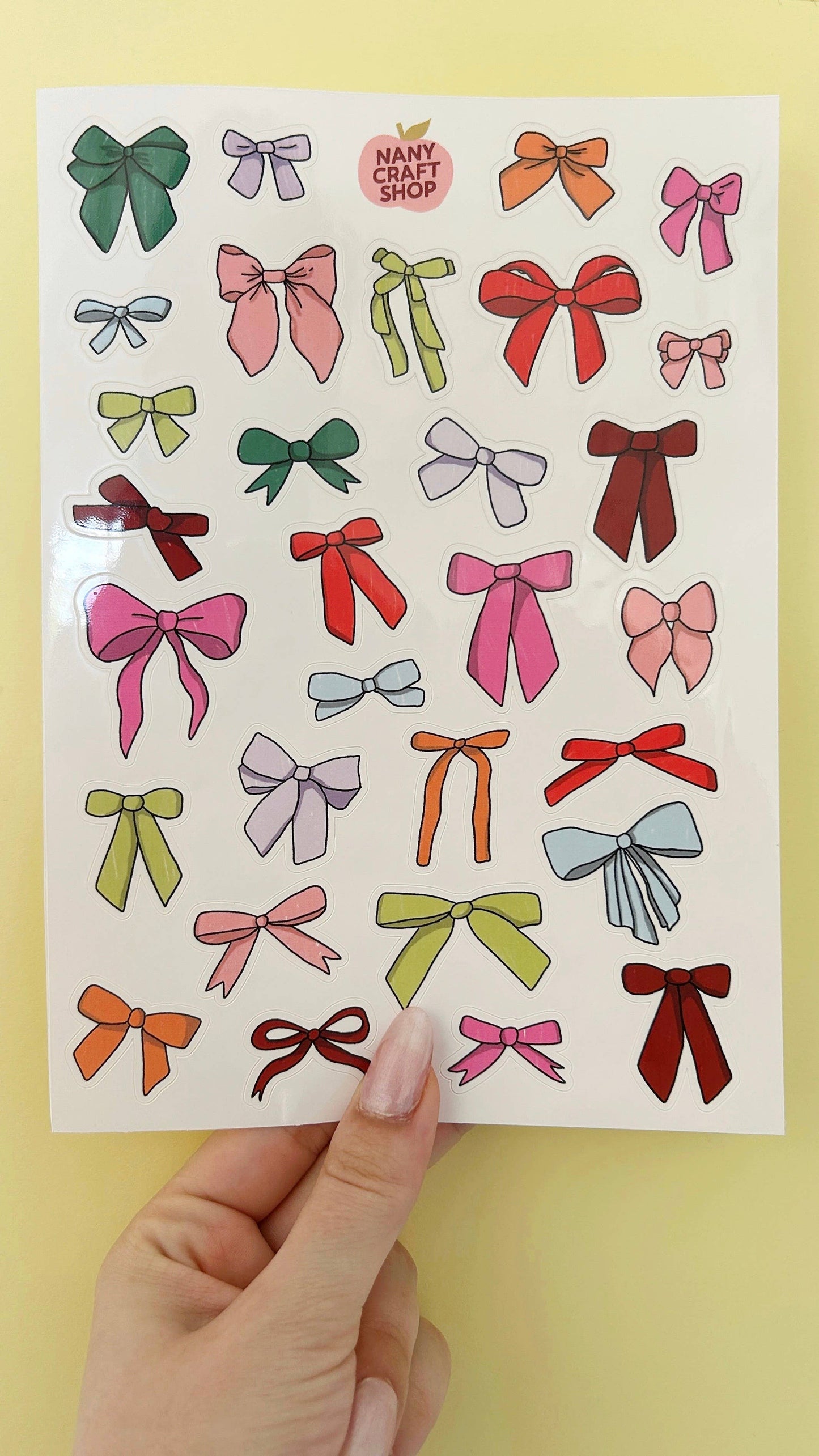 Planche de stickers - Noeuds multicolores