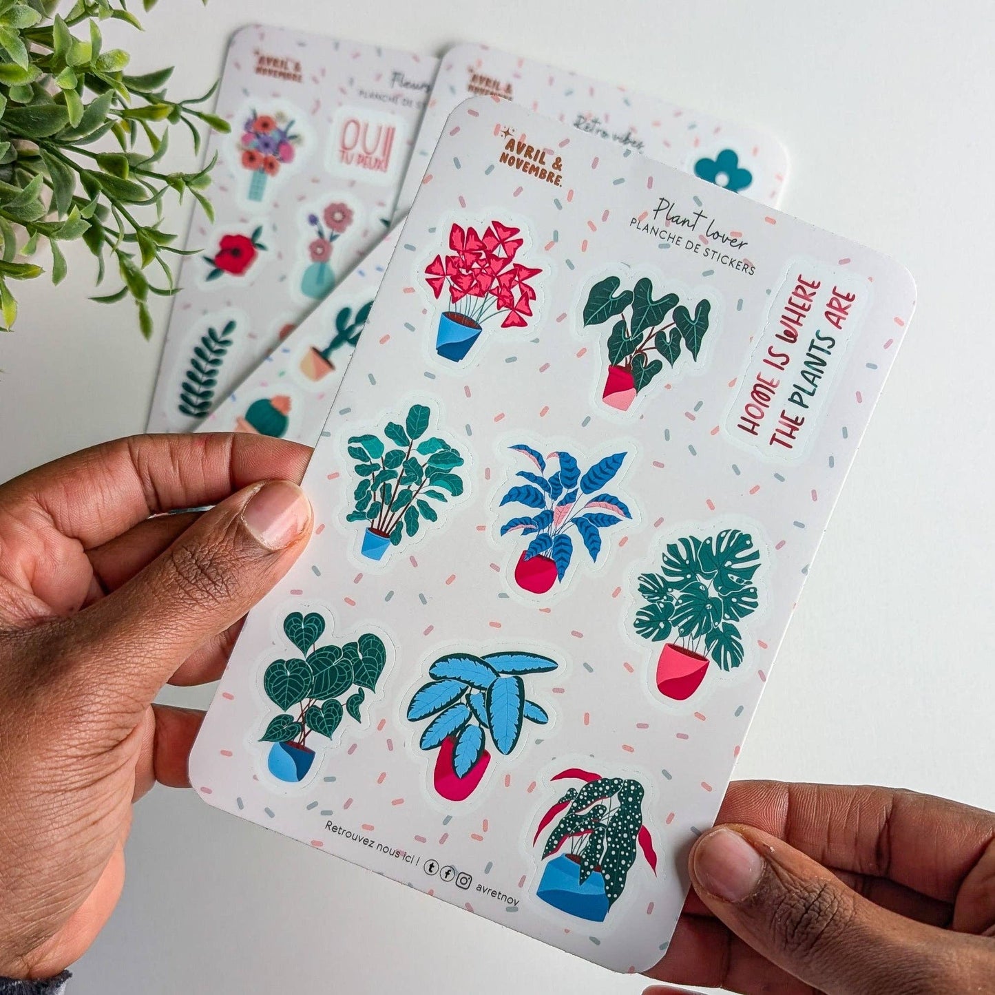 Planche de stickers - Plant lover